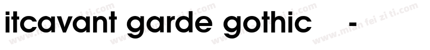 itcavant garde gothic常规斜体字体转换